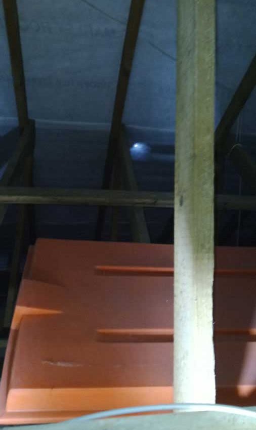 Roof Inspection - damaged underlay